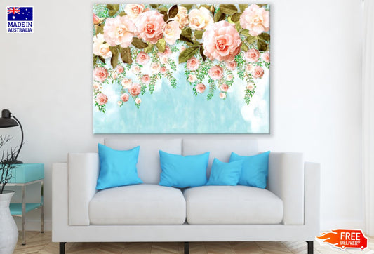 Colorful Flower Vines 3D Design Print 100% Australian Made