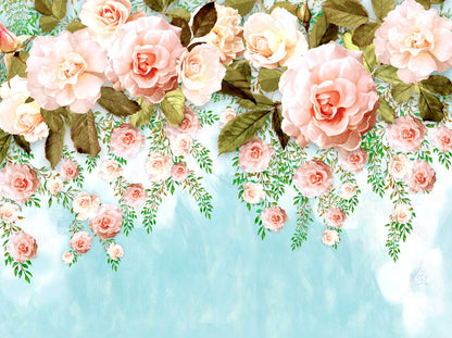 Colorful Flower Vines 3D Design Print 100% Australian Made