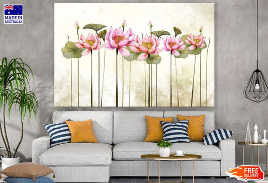 Colorful Flowers Watercolor Painting Print 100% Australian Made