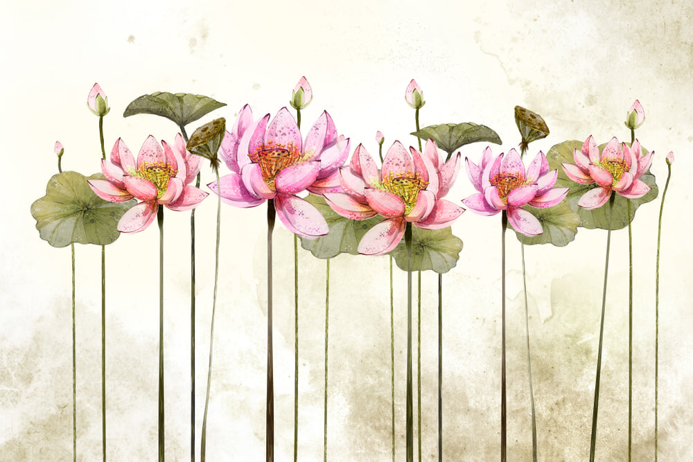 Colorful Flowers Watercolor Painting Print 100% Australian Made