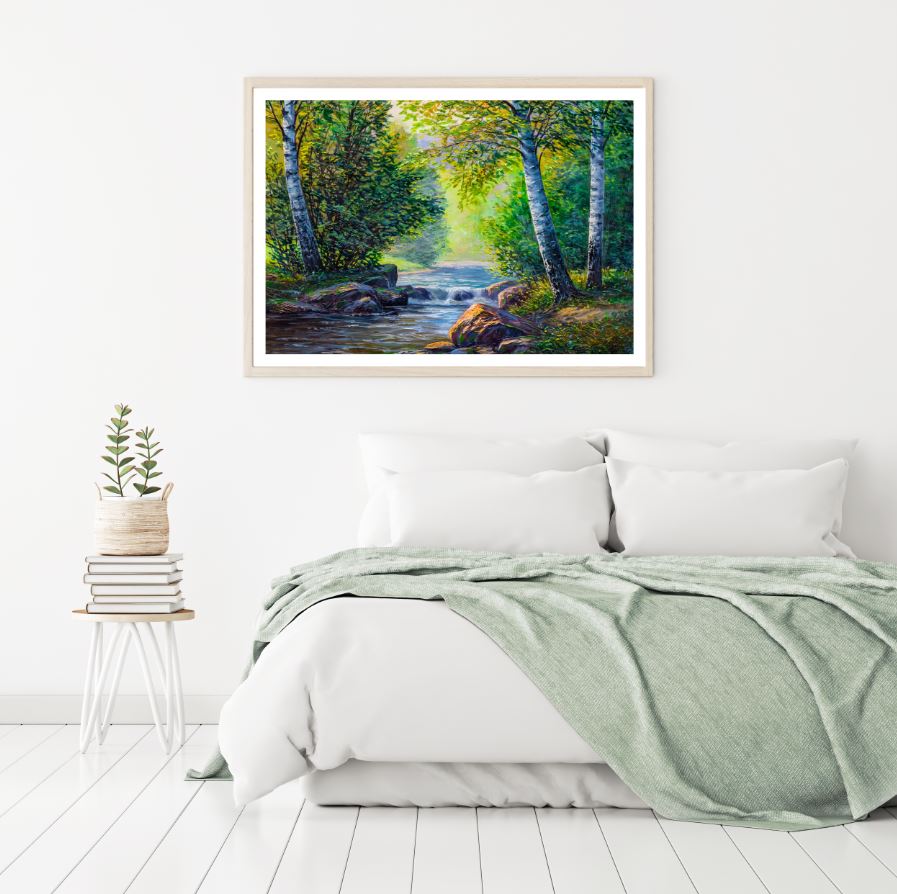 Colorful Forest Oil Painting Home Decor Premium Quality Poster Print Choose Your Sizes