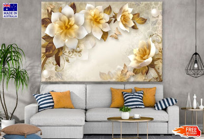 Colorful Flowers Watercolor Painting Print 100% Australian Made