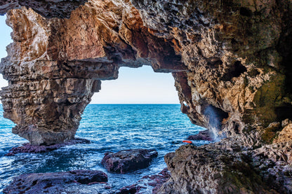 Sea Cave Scenery View Photograph Home Decor Premium Quality Poster Print Choose Your Sizes