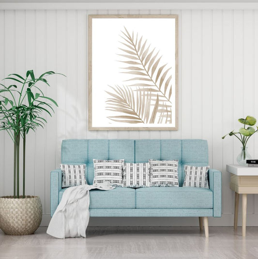 Golden Leaves Watercolor Painting Home Decor Premium Quality Poster Print Choose Your Sizes