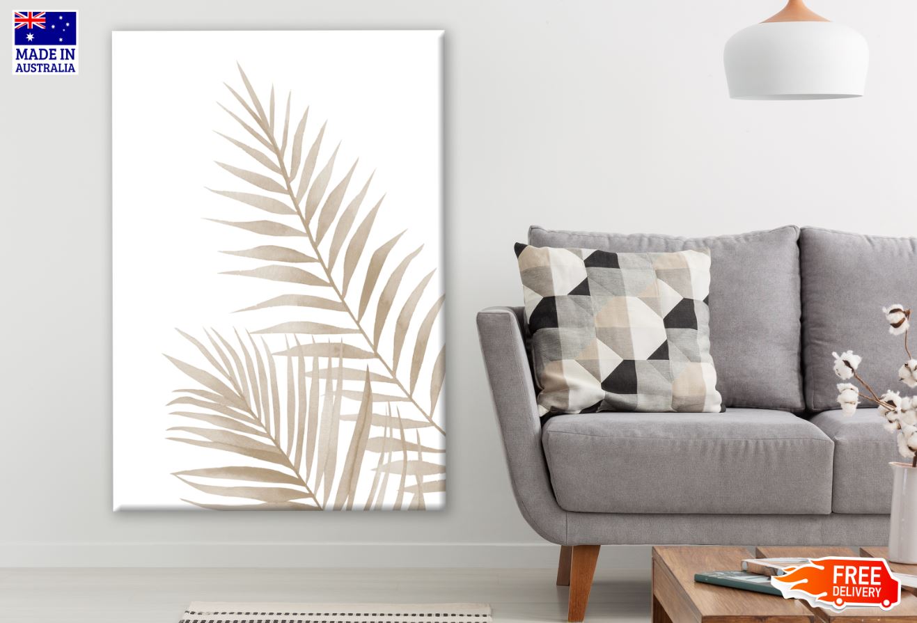 Golden Leaves Watercolor Painting Print 100% Australian Made