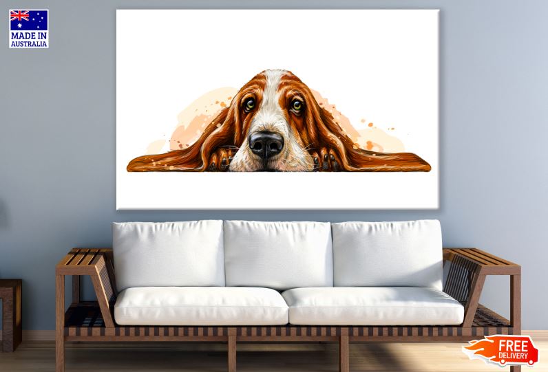 Dog Portrait Watercolor Painting Print 100% Australian Made