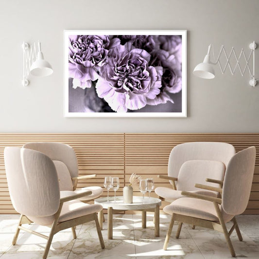 Purple Flowers Closeup Photograph Home Decor Premium Quality Poster Print Choose Your Sizes