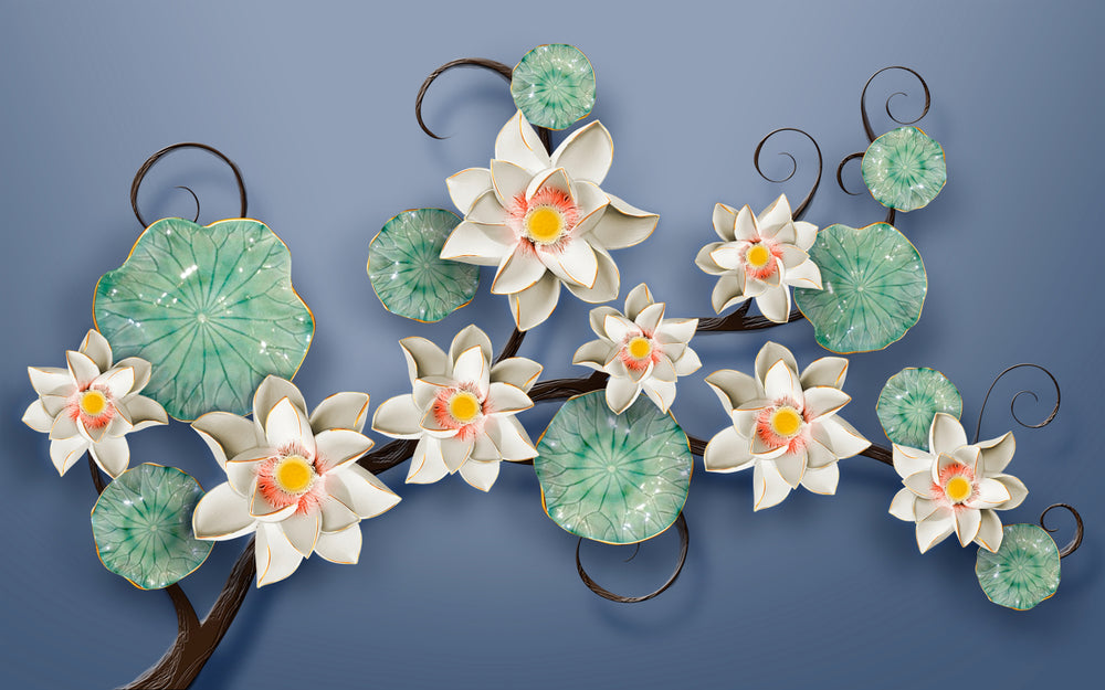 Colorful Flower Tree 3D Design Print 100% Australian Made