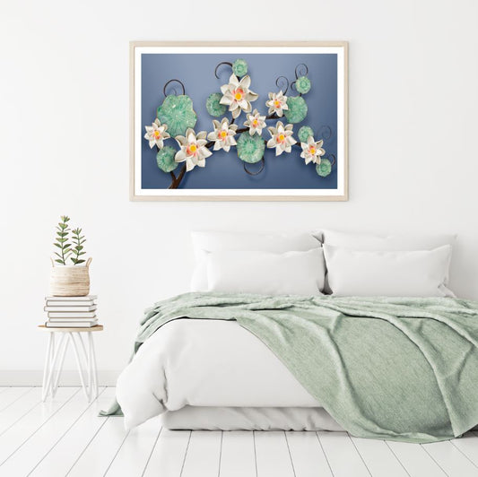 Colorful Flower Tree 3D Design Home Decor Premium Quality Poster Print Choose Your Sizes