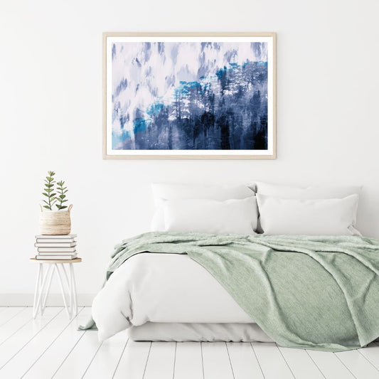 Forest Abstract Watercolor Paint Home Decor Premium Quality Poster Print Choose Your Sizes