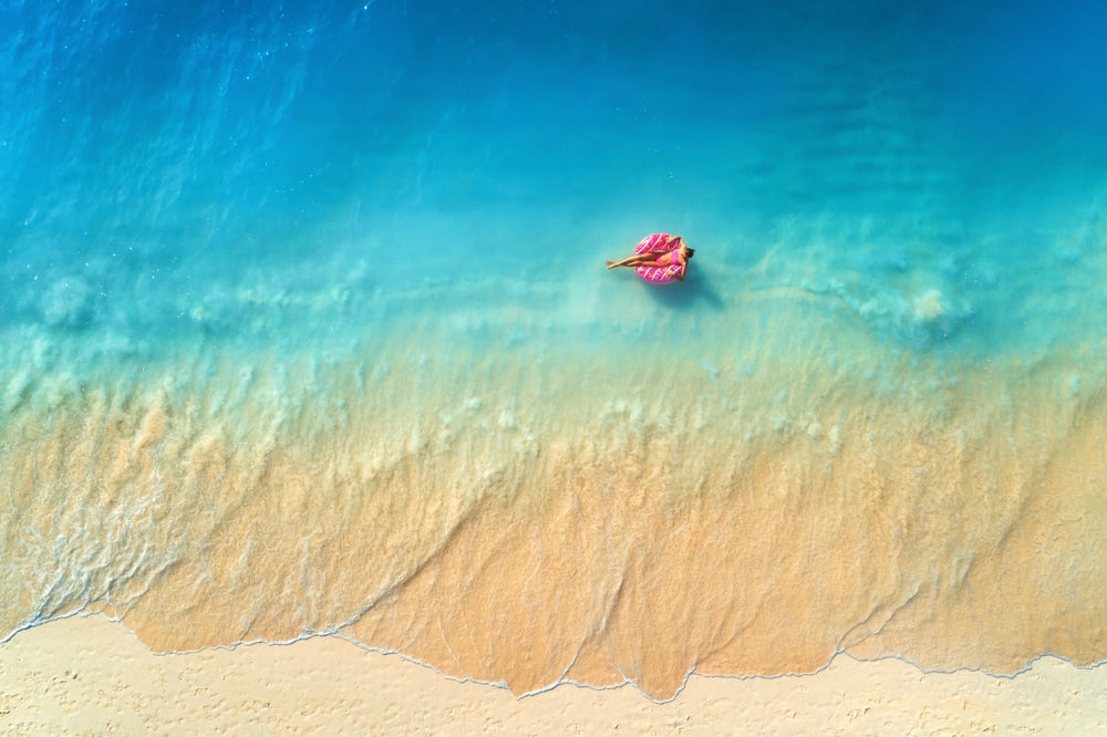 Sea Shore Aerial View Photograph Print 100% Australian Made