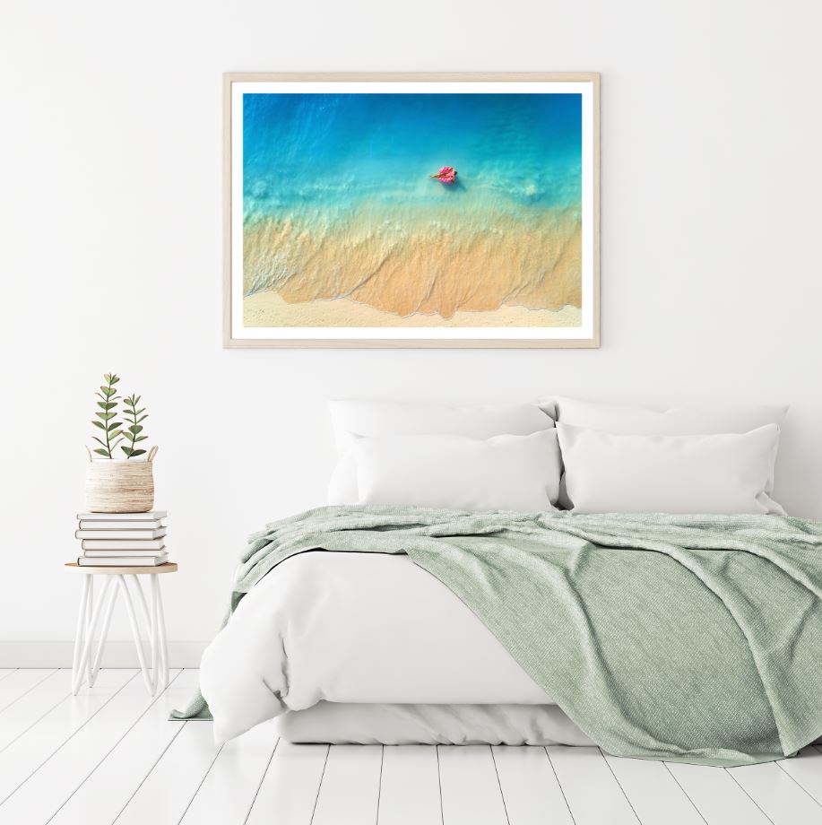 Sea Shore Aerial View Photograph Home Decor Premium Quality Poster Print Choose Your Sizes
