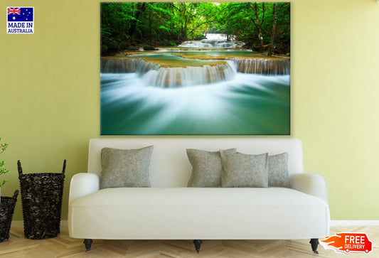 Waterfall in Deep Forest Photograph Print 100% Australian Made