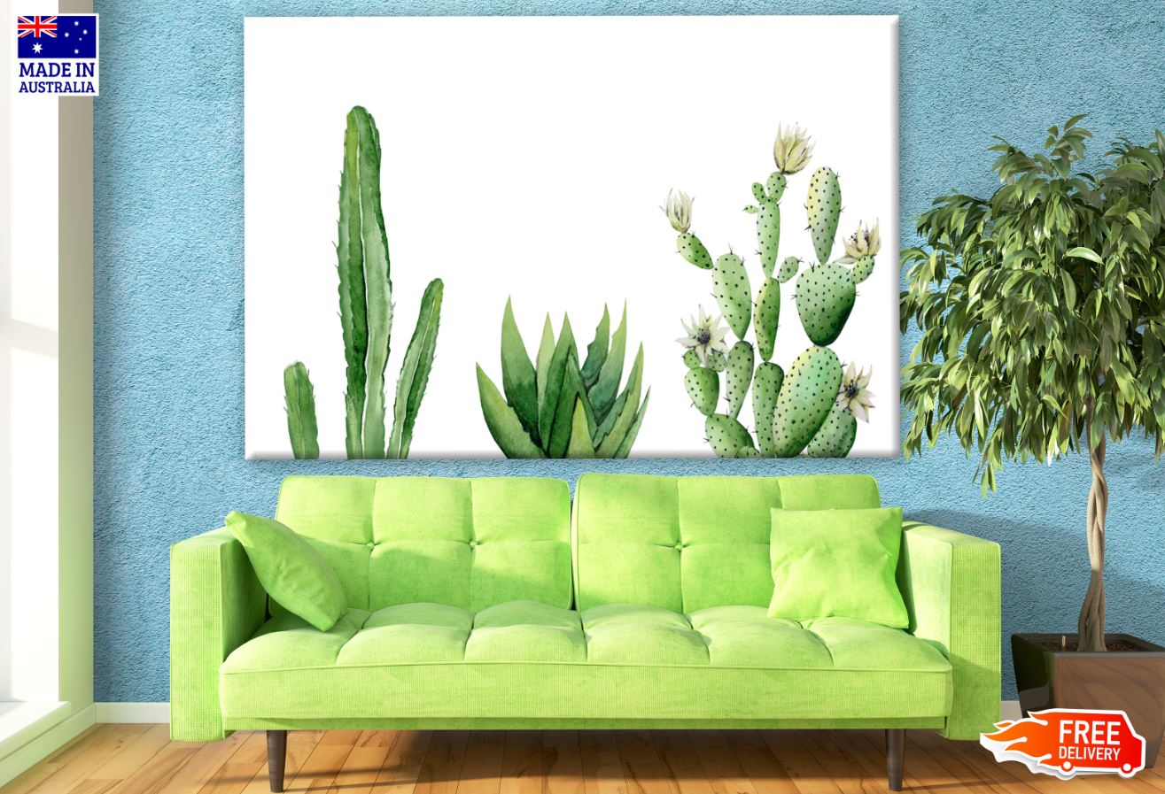 Cactus Plants Watercolor Painting Print 100% Australian Made