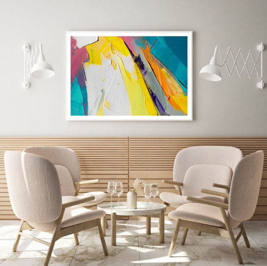 Colorful Abstract Oil Painting Home Decor Premium Quality Poster Print Choose Your Sizes