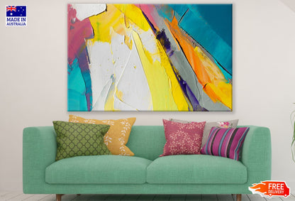 Colorful Abstract Oil Painting Print 100% Australian Made