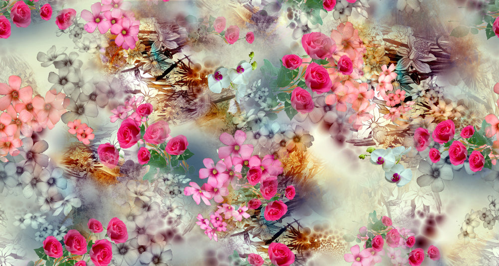 Colourful Floral Design Print 100% Australian Made