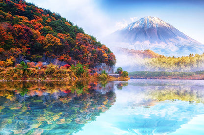Stunning Lake & Forest Scenery Photograph Home Decor Premium Quality Poster Print Choose Your Sizes