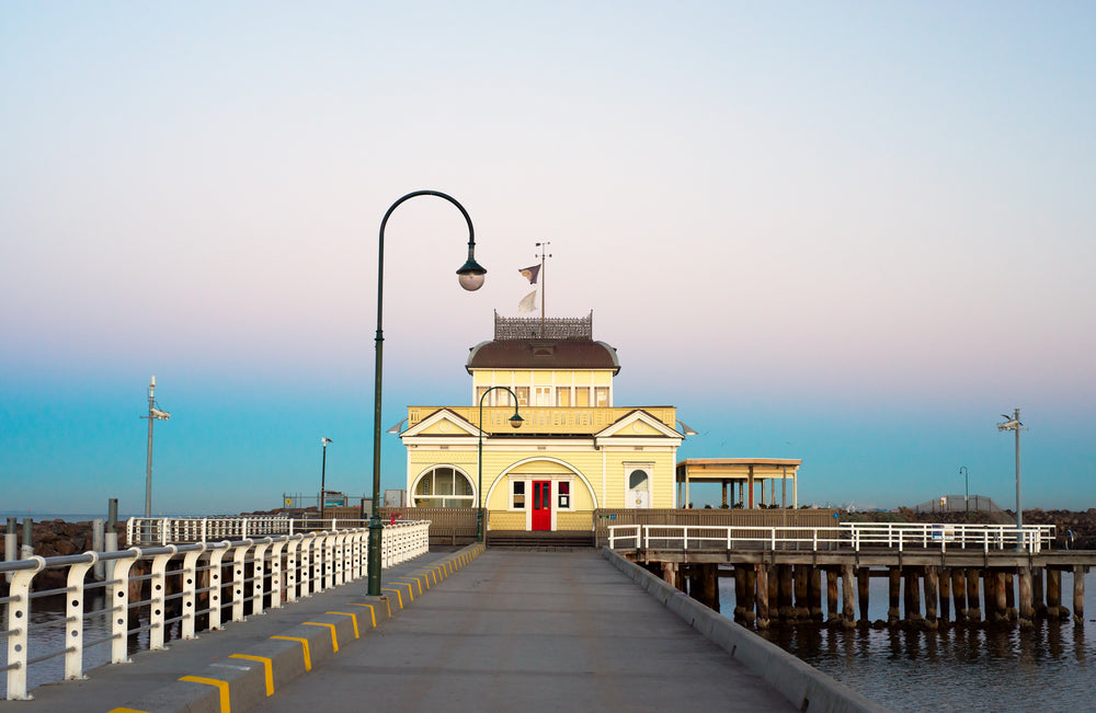 House on Wooden Pier Photograph Print 100% Australian Made
