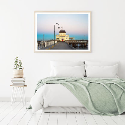 House on Wooden Pier Photograph Home Decor Premium Quality Poster Print Choose Your Sizes