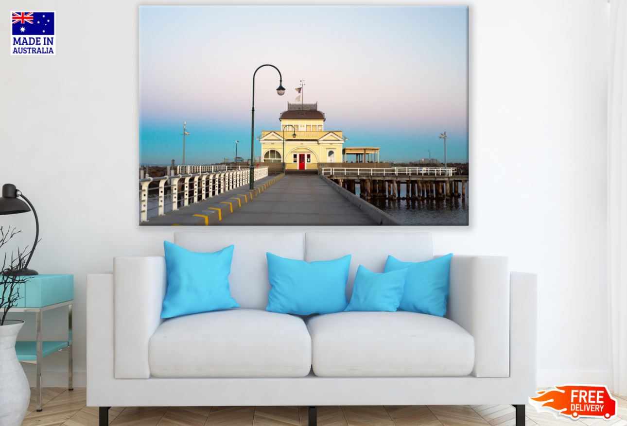 House on Wooden Pier Photograph Print 100% Australian Made