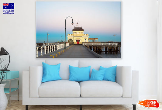House on Wooden Pier Photograph Print 100% Australian Made