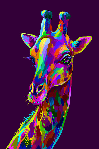 Abstract Giraffe Art Print 100% Australian Made