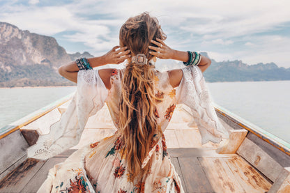 Girl Sitting On a Boat Photograph Print 100% Australian Made