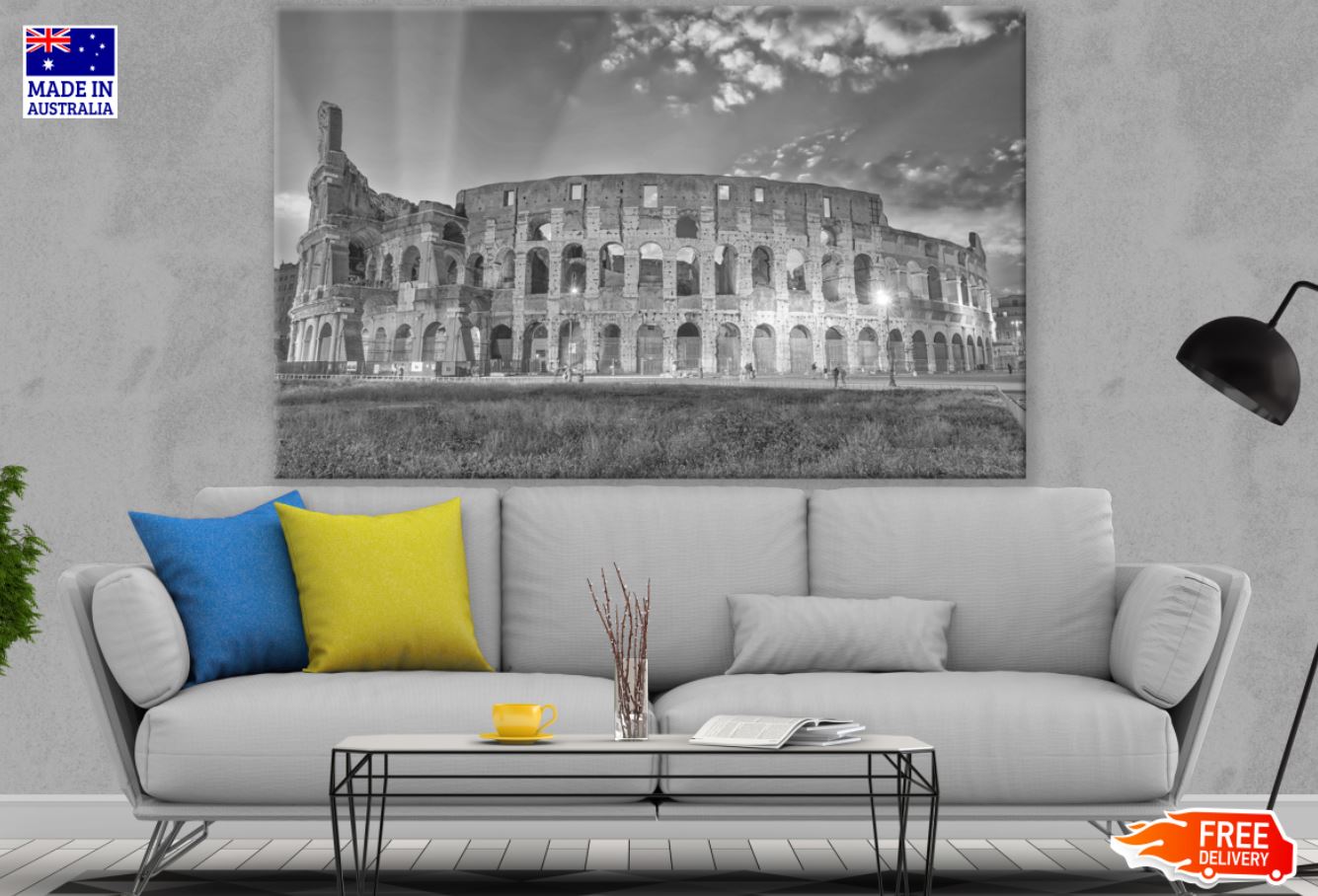 Colosseum B&W Photograph Print 100% Australian Made