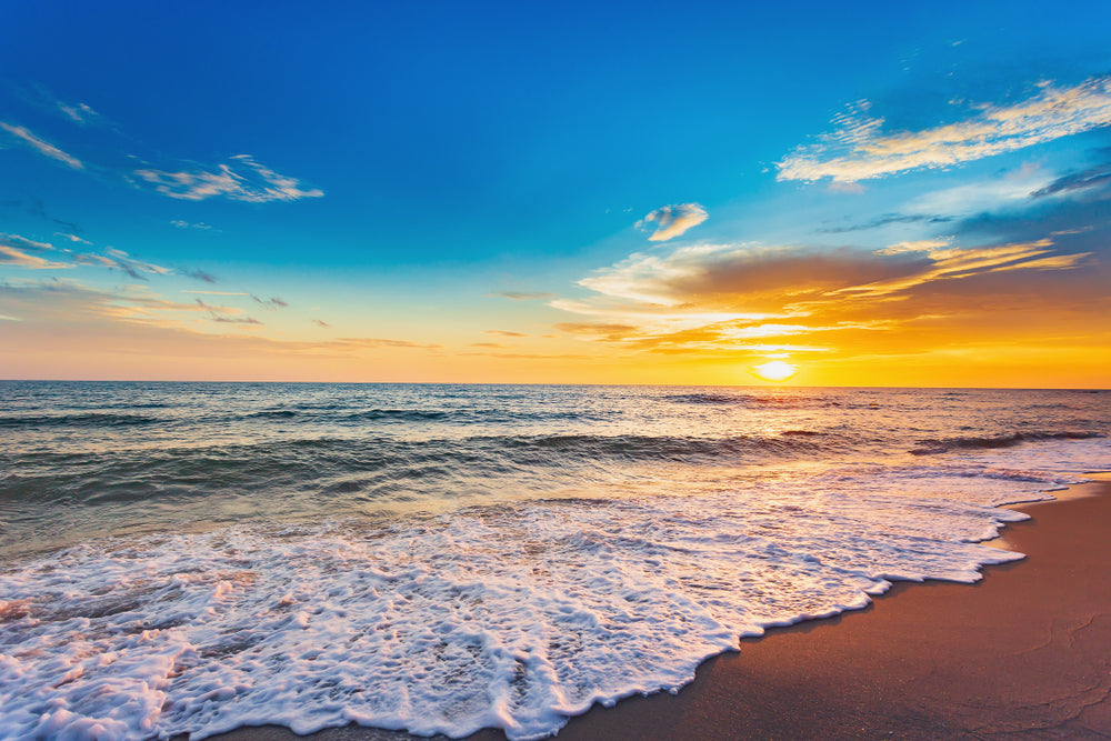 Stunning Sunset on Beach Photograph Print 100% Australian Made