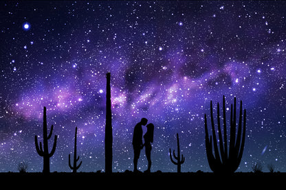Couple & Night Sky View Photograph Print 100% Australian Made