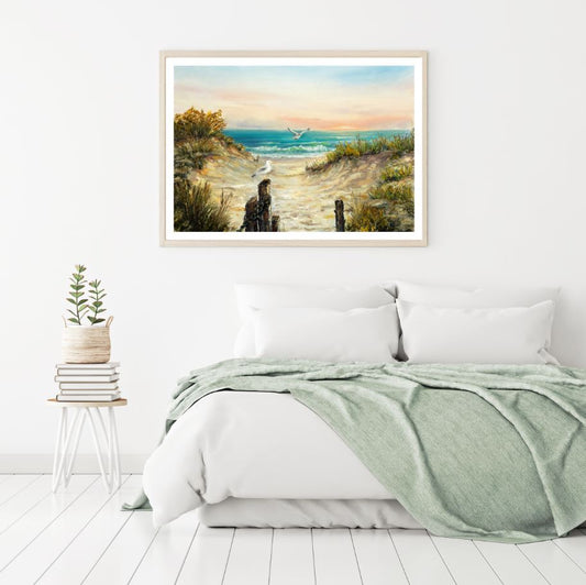 Sea Scenery Oil Painting Home Decor Premium Quality Poster Print Choose Your Sizes