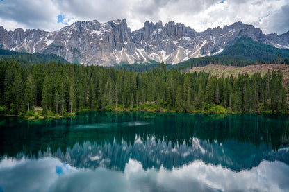 Stunning Forest & Lake with Mountain View Photograph Print 100% Australian Made