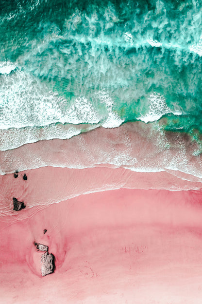 Stunning Beach Top View Photograph Print 100% Australian Made