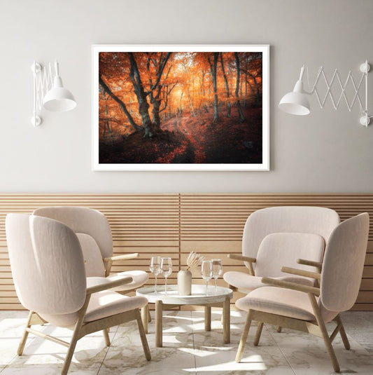 Autumn Forest Scenery Photograph Home Decor Premium Quality Poster Print Choose Your Sizes