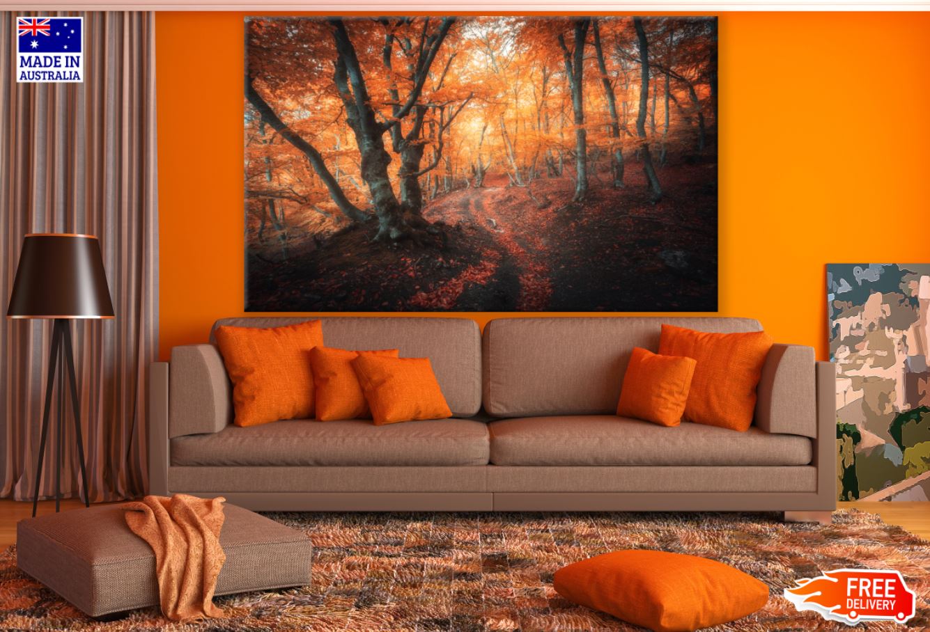 Autumn Forest Scenery Photograph Print 100% Australian Made