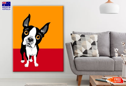 Cute Dog Digital Paint Print 100% Australian Made