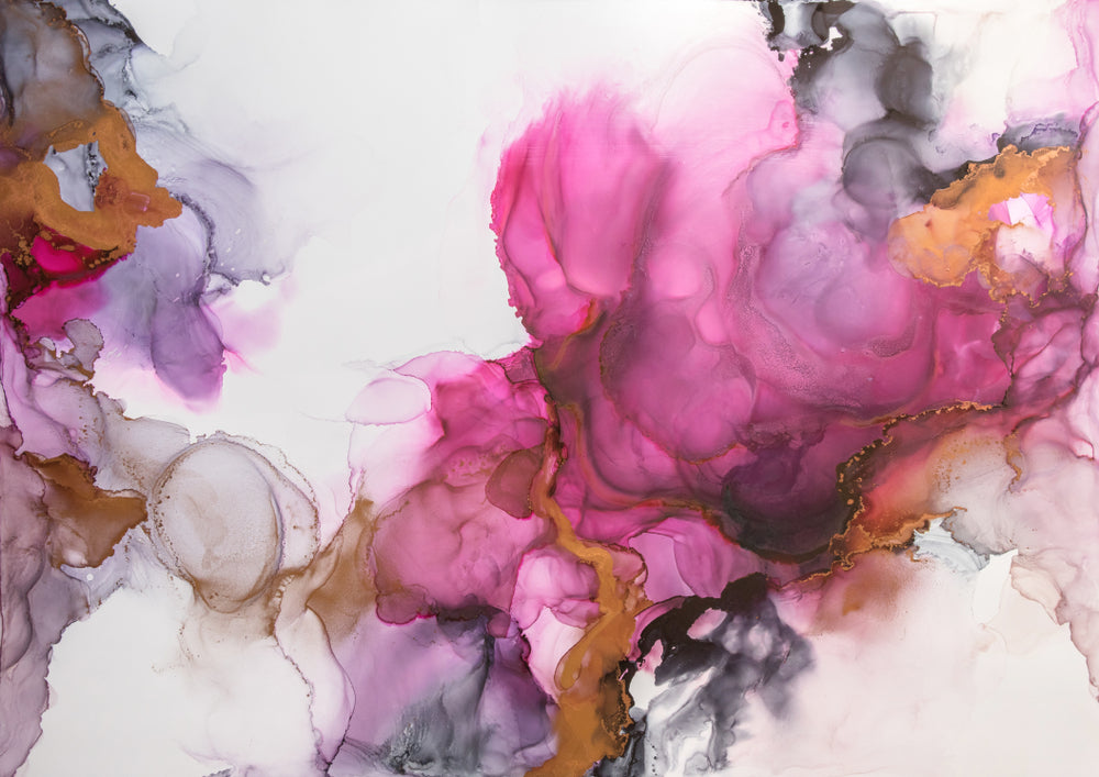 Abstract Colourful Smoke Design Print 100% Australian Made