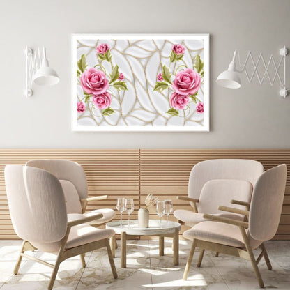 Pink Flower Vines 3D Design Home Decor Premium Quality Poster Print Choose Your Sizes