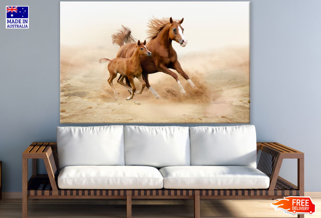 Running Horses Photograph Print 100% Australian Made