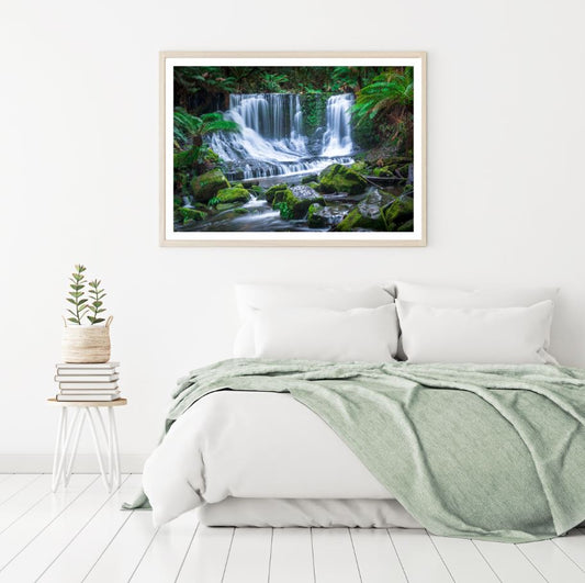 Waterfall Scenery View Photograph Home Decor Premium Quality Poster Print Choose Your Sizes