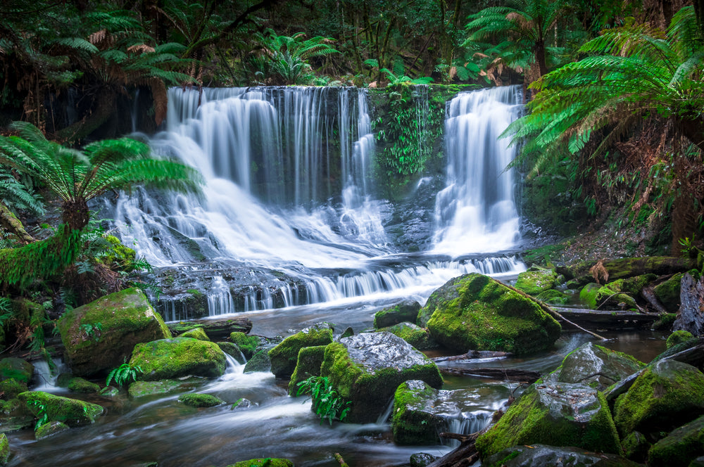 Waterfall Scenery View Photograph Home Decor Premium Quality Poster Print Choose Your Sizes
