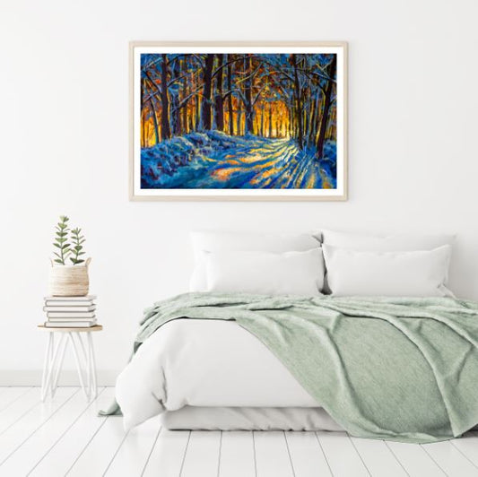 Colorful Forest Oil Painting Home Decor Premium Quality Poster Print Choose Your Sizes