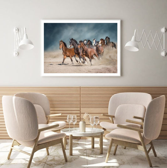 Horses Running Photograph Home Decor Premium Quality Poster Print Choose Your Sizes