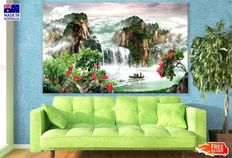 Nature Landscape Watercolor Painting Print 100% Australian Made