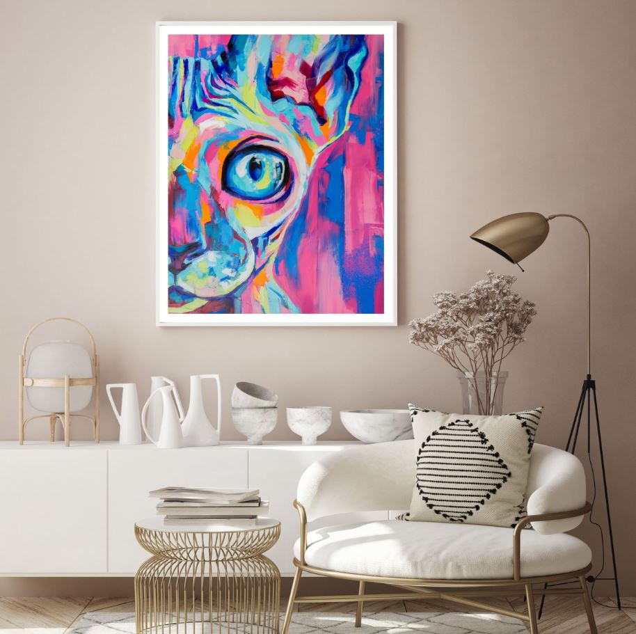 Abstract Car Portrait Design Home Decor Premium Quality Poster Print Choose Your Sizes