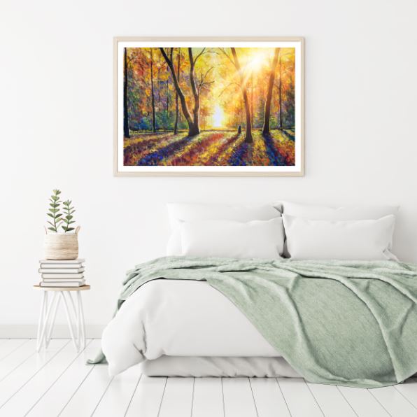 Colorful Forest Oil Painting Home Decor Premium Quality Poster Print Choose Your Sizes