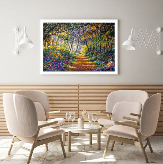 Colorful Forest Oil Painting Home Decor Premium Quality Poster Print Choose Your Sizes