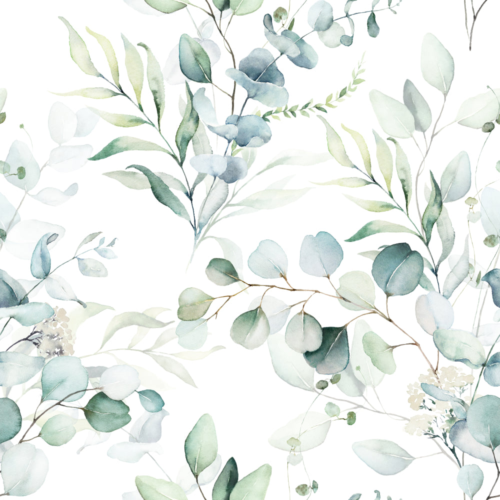 Square Canvas Plants Pattern Watercolor Painting High Quality Print 100% Australian Made