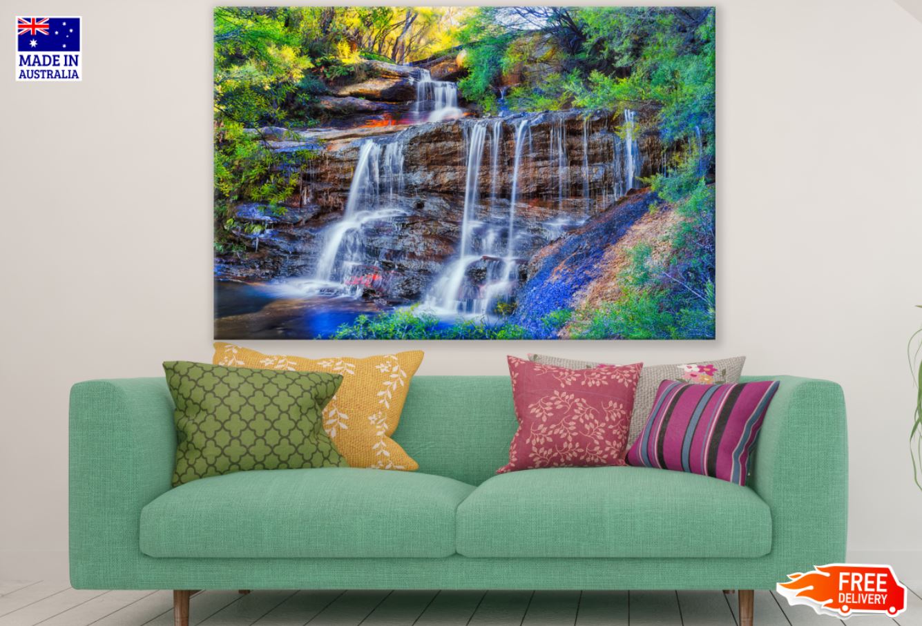 Waterfall Stunning View Photograph Print 100% Australian Made